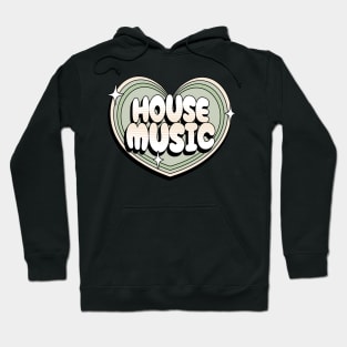 HOUSE MUSIC  - Y2K HEART  (Green) Hoodie